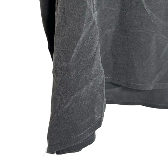 Chaser Faded Black Off The Shoulder Ruffle Detail Faded Black Retro Top Medium M - Picture 6 of 16